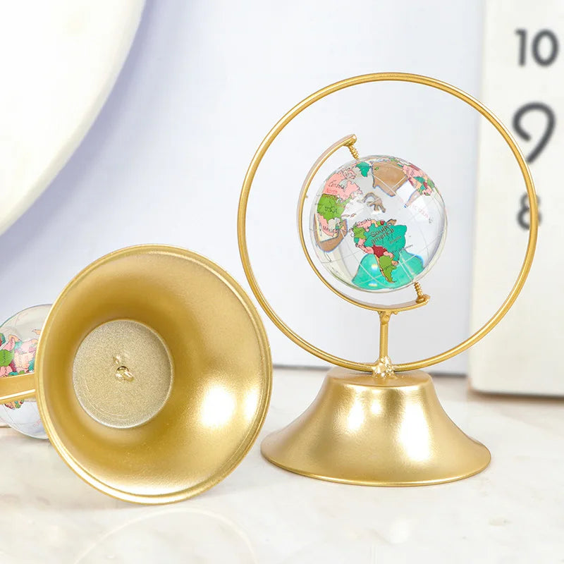 Bola de vidro de cristal globo mundial modelo mapa do mundo para esfera fotografia decoração