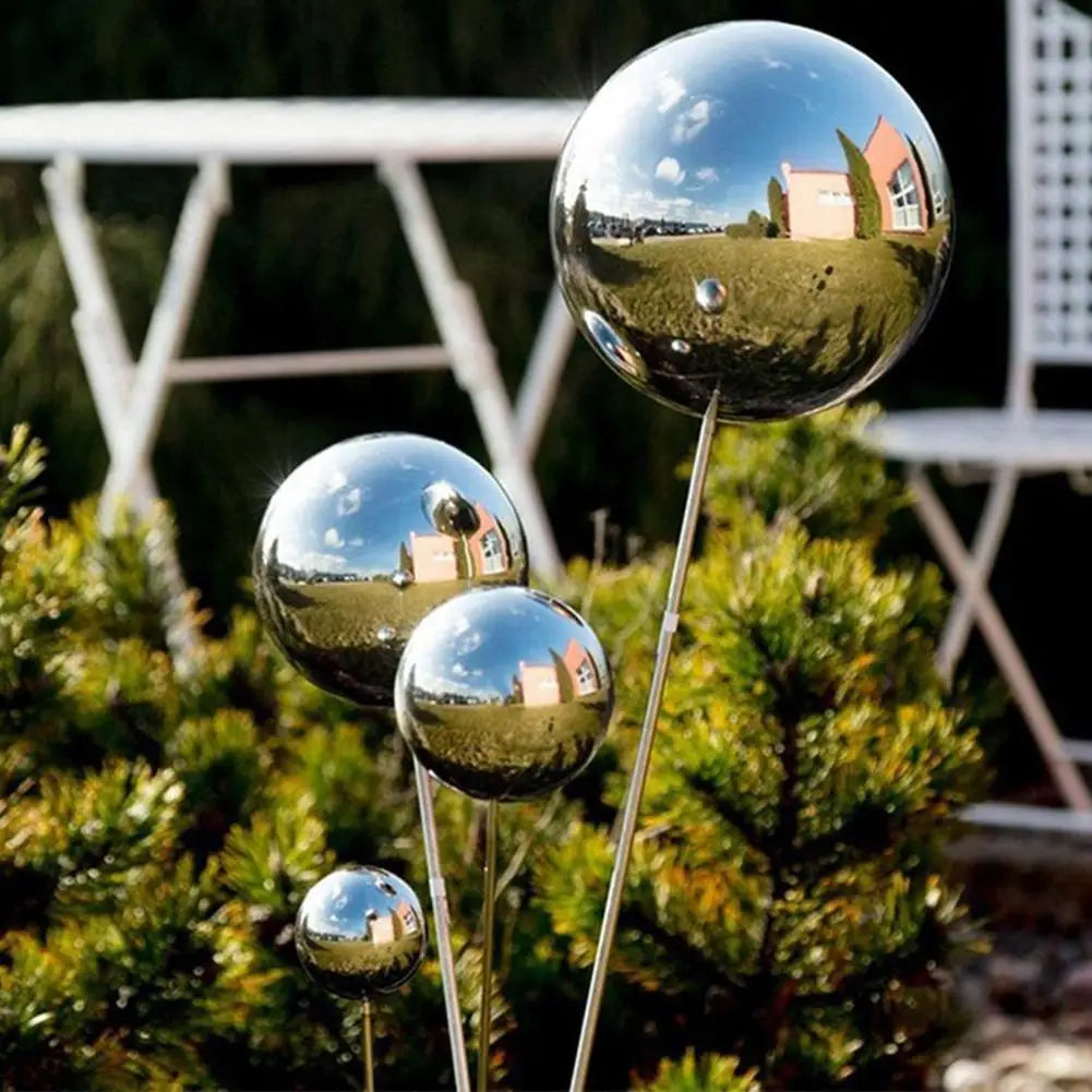Bola decoração alto brilho para jardins esfera 25mm 100mm