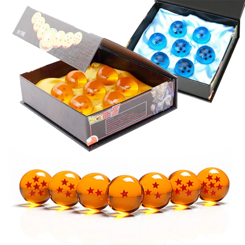 7 estrelas bola de cristal dragon ball todos os tamanhos 3.5cm esfera de resina