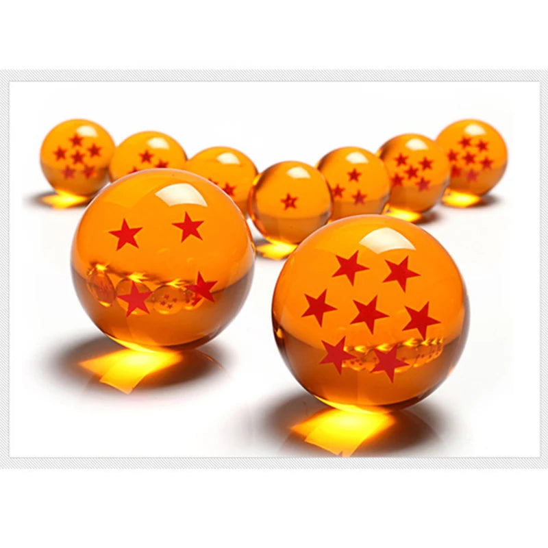 7 estrelas bola de cristal dragon ball todos os tamanhos 3.5cm esfera de resina