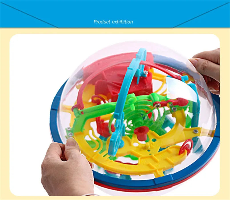 Labirinto 3D mágico intelecto bola labirinto esfera globo brinquedos para crianças