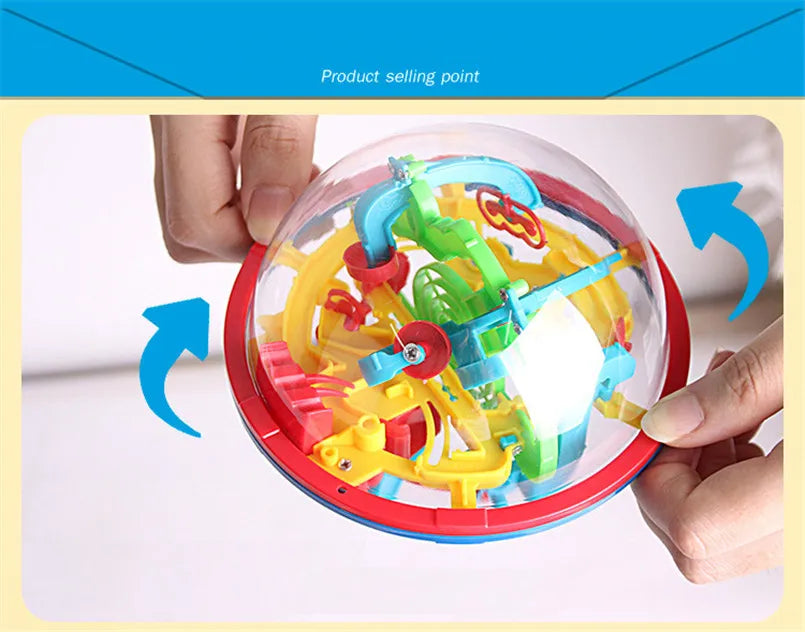 Labirinto 3D mágico intelecto bola labirinto esfera globo brinquedos para crianças