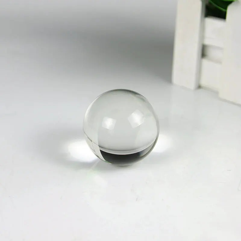 Bola de cristal de 4cm, esfera mágica, globo de vidro, contas de fotografia, decoração artesanal de cristal