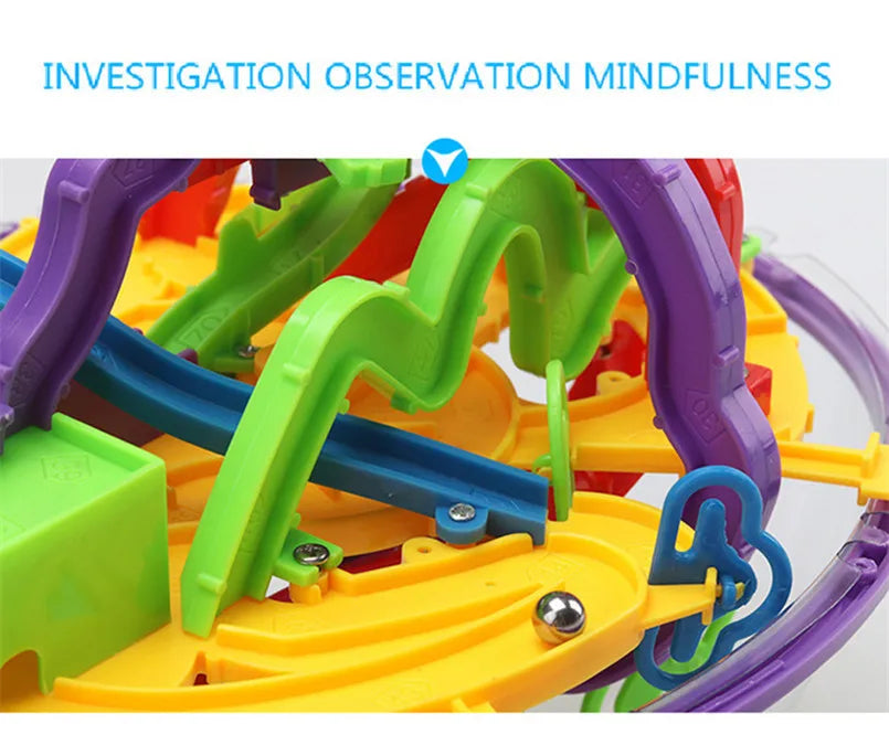 Labirinto 3D mágico intelecto bola labirinto esfera globo brinquedos para crianças