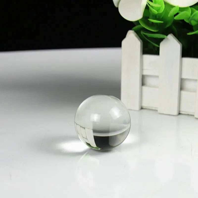 Bola de cristal de 4cm, esfera mágica, globo de vidro, contas de fotografia, decoração artesanal de cristal