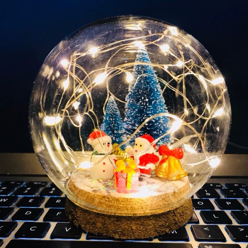 Globo de neve Decoração Desktop Presente de Natal