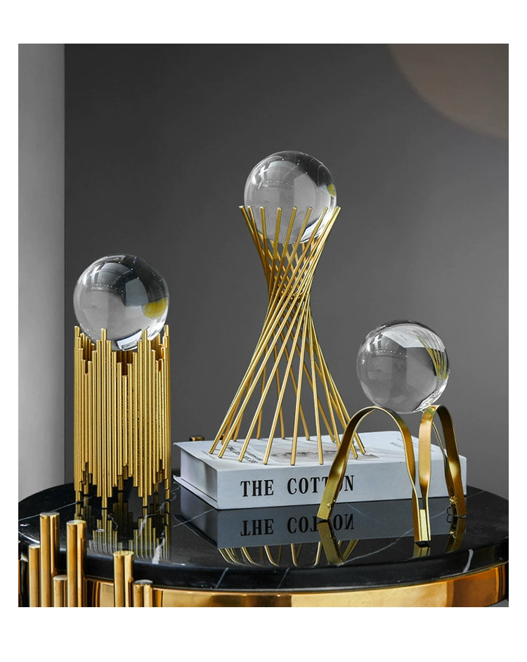 Bola de cristal de decoração de armário de vinho de escritório escandinavo de alta qualidade
