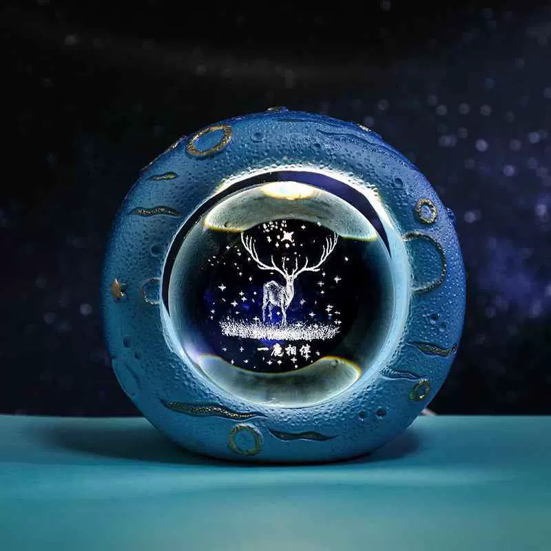 Bola brilhante luzes noturnas decoração de quarto prático oceano