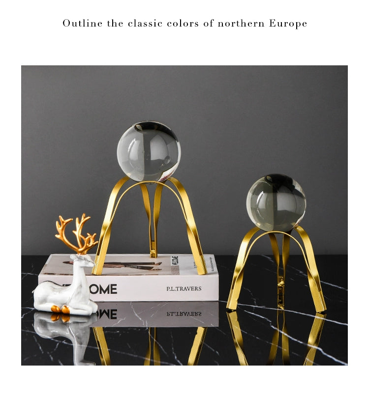 Bola de cristal de decoração de armário de vinho de escritório escandinavo de alta qualidade