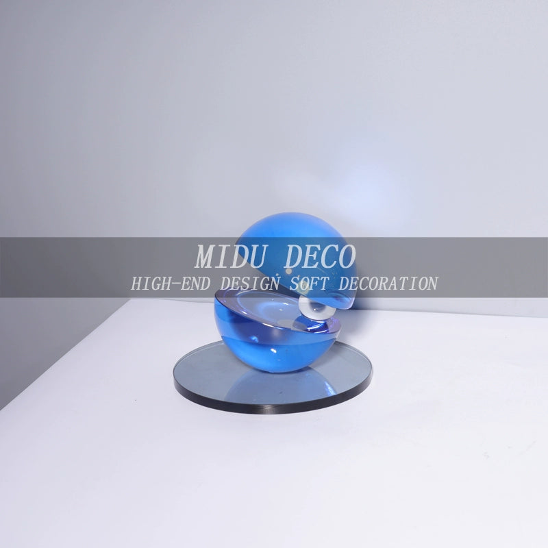 Luz moderna luxo cristal hemisfério retalhos arte geométrica esfera sala de estar