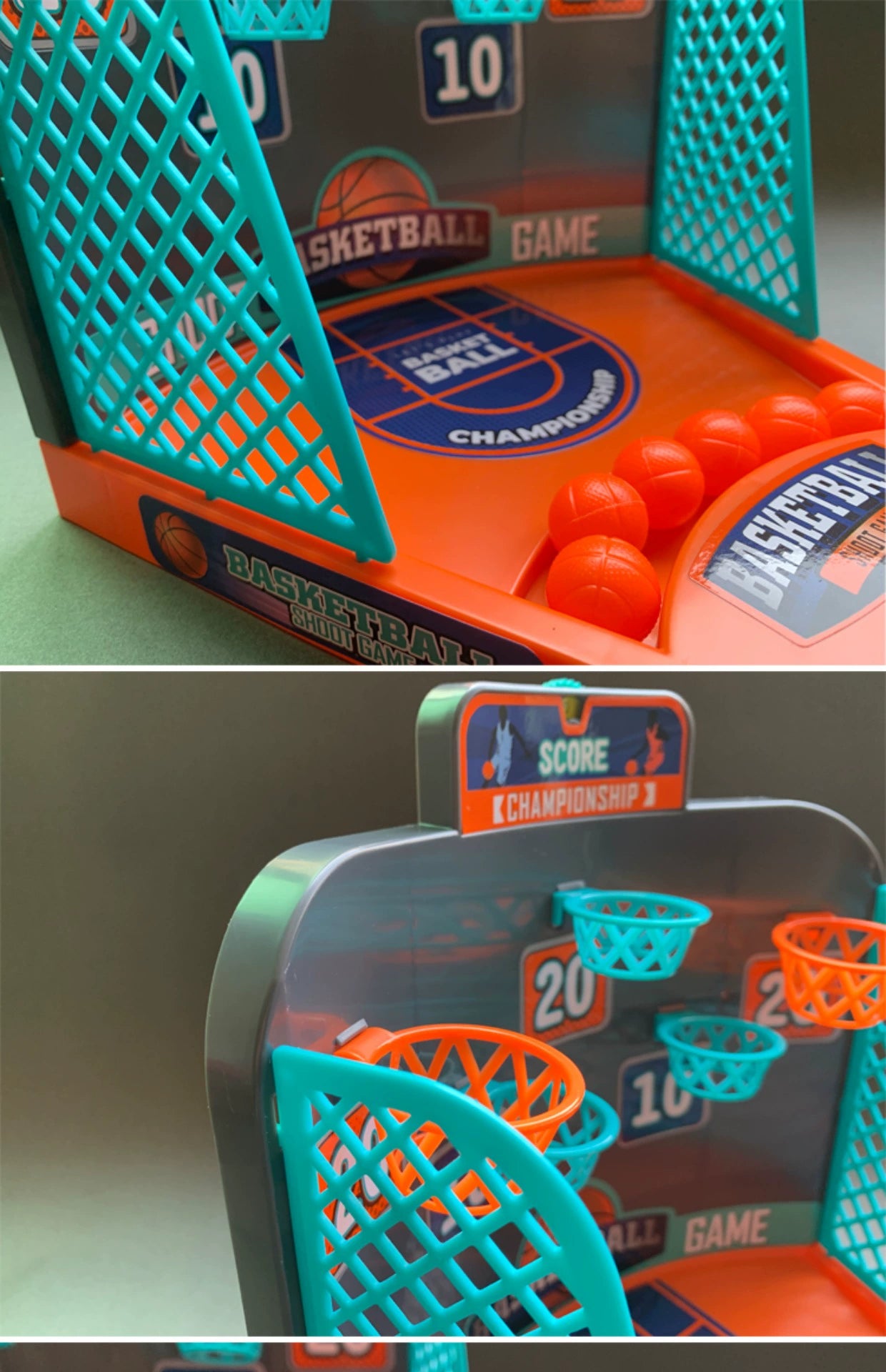 Jogo de tiro de mesa diversão catapulta basquete