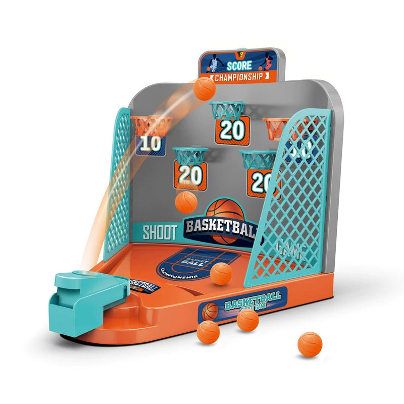 Jogo de tiro de mesa diversão catapulta basquete