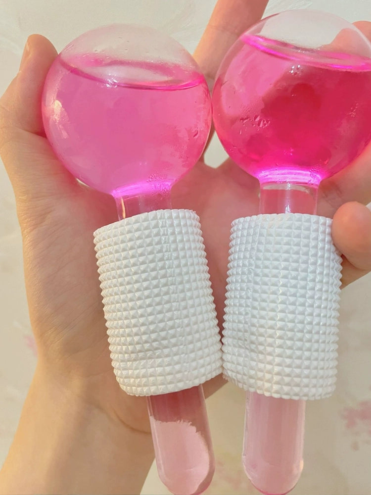 Instrumento de beleza para cuidados com a pele e massagem com ondas de gelo
Esfera cromoterapia