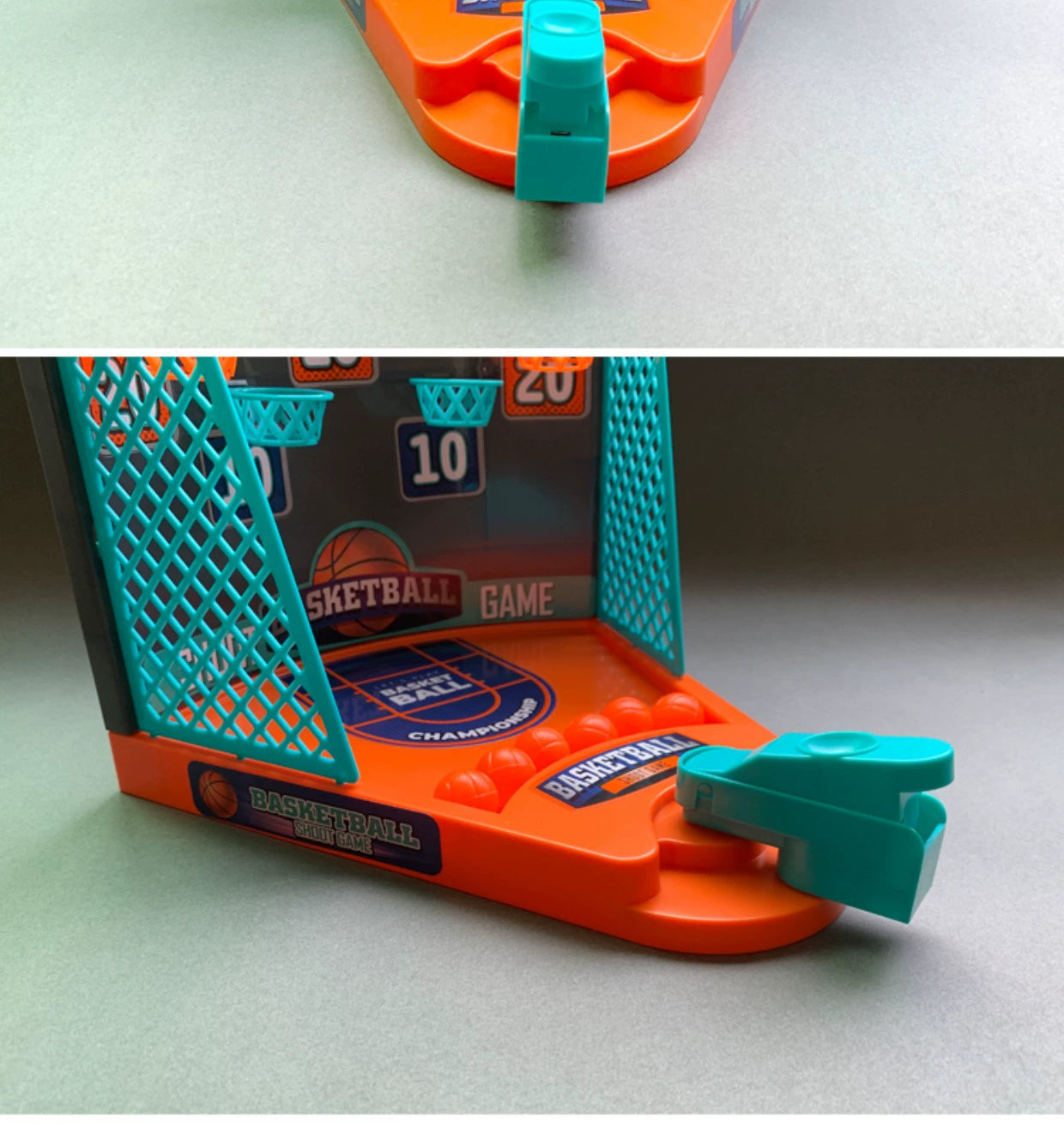 Jogo de tiro de mesa diversão catapulta basquete