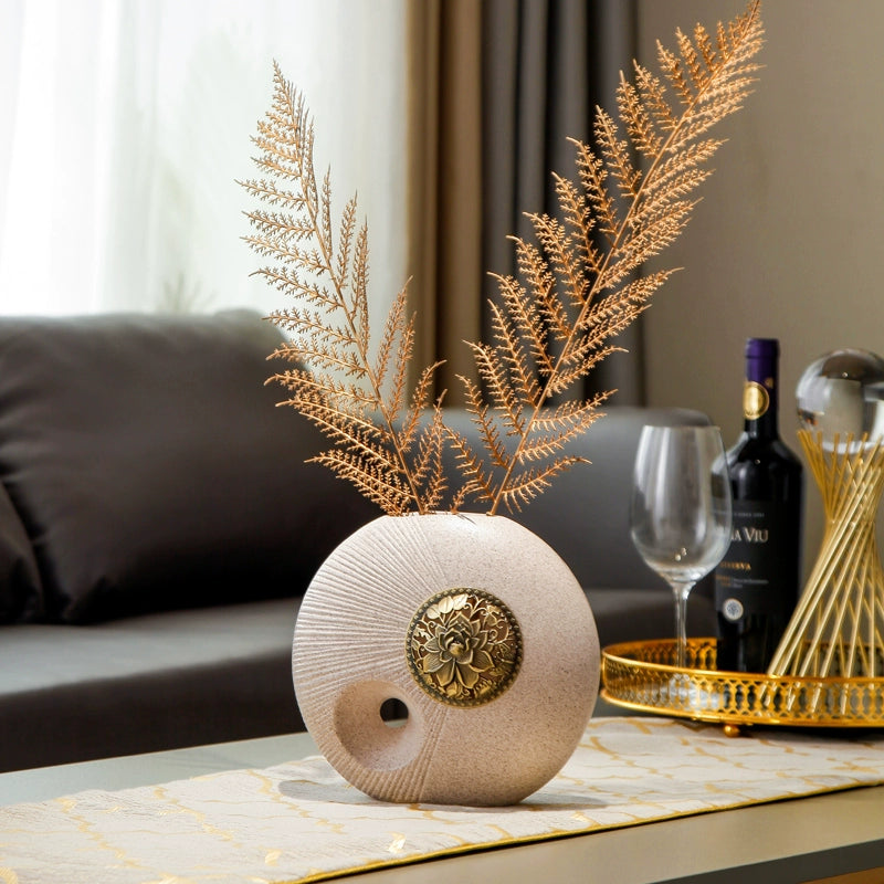 vaso de sala de estar de grau superior em formato esfera
