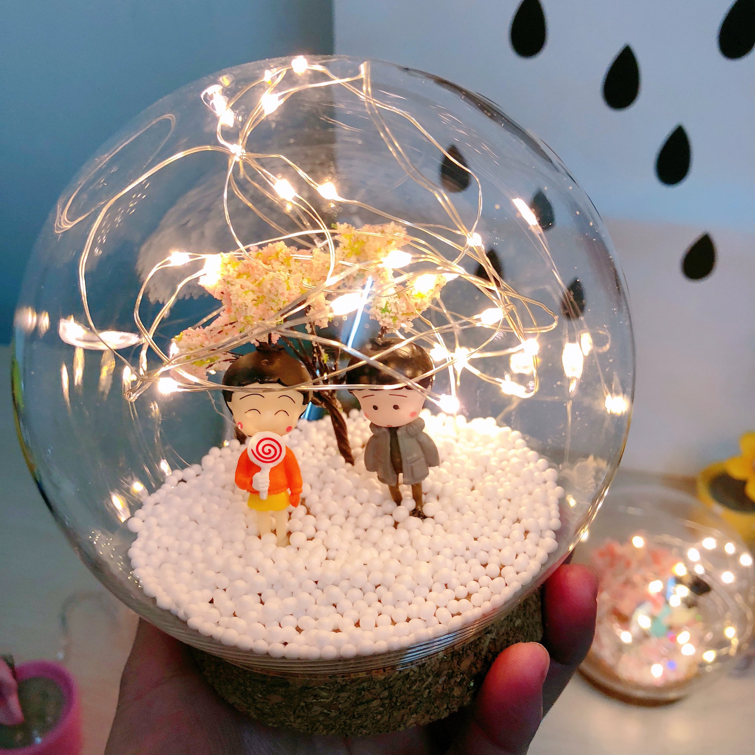 Globo de neve Decoração Desktop Presente de Natal