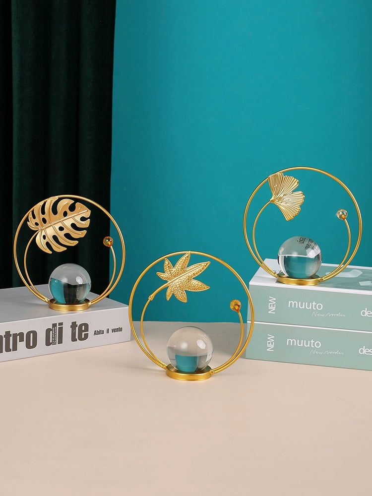 Decoração de bola de cristal Ins Armário de TV de luxo acessível Decorações de escritório