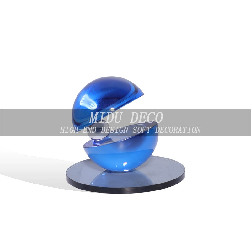 Luz moderna luxo cristal hemisfério retalhos arte geométrica esfera sala de estar