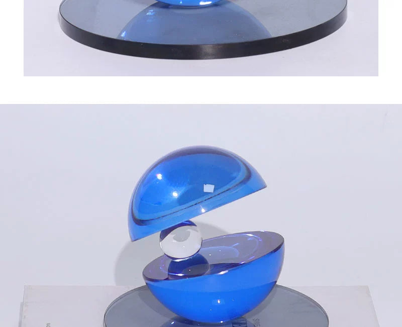 Luz moderna luxo cristal hemisfério retalhos arte geométrica esfera sala de estar