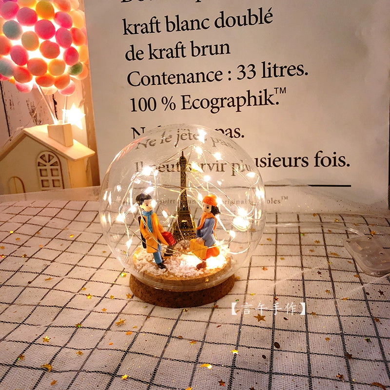 Globo de neve Decoração Desktop Presente de Natal