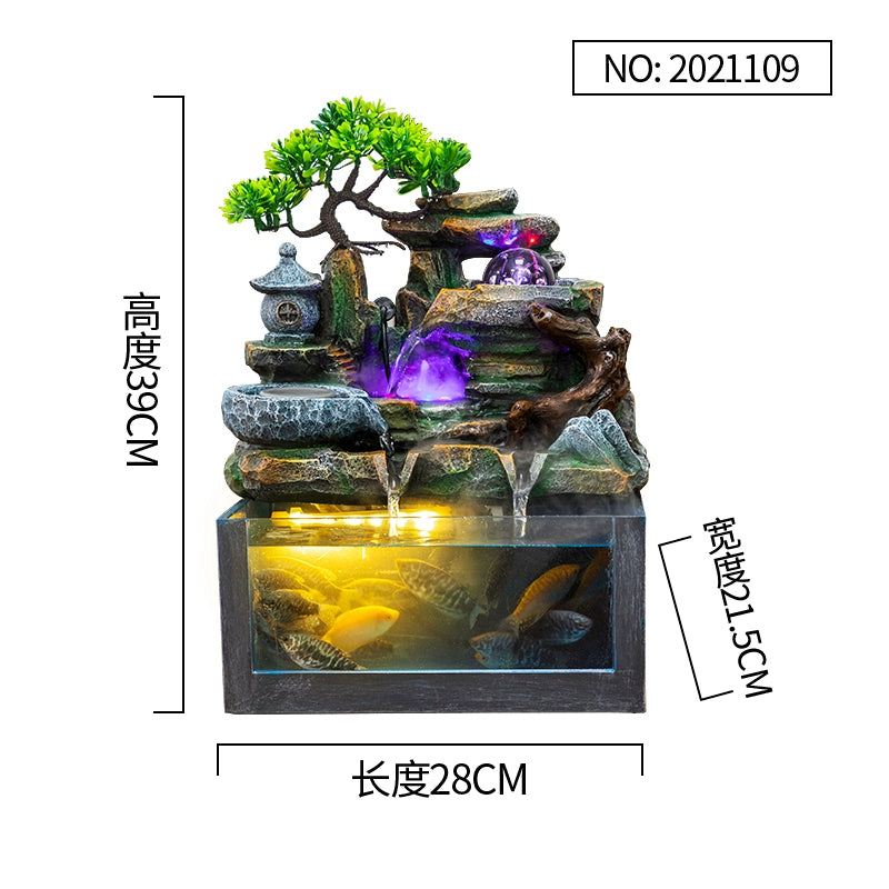 Fonte de decoração para sala de estar feng shui
