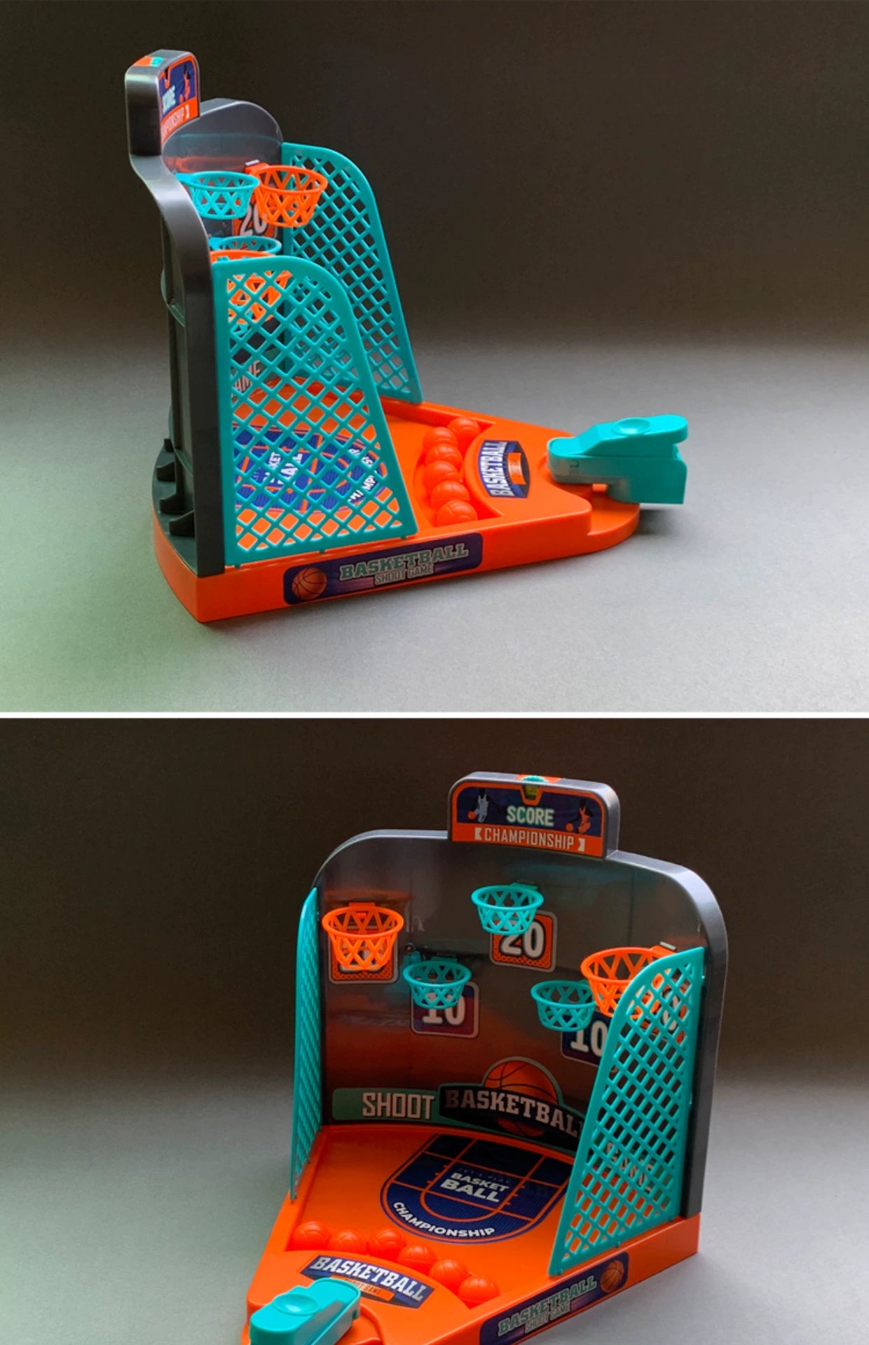 Jogo de tiro de mesa diversão catapulta basquete