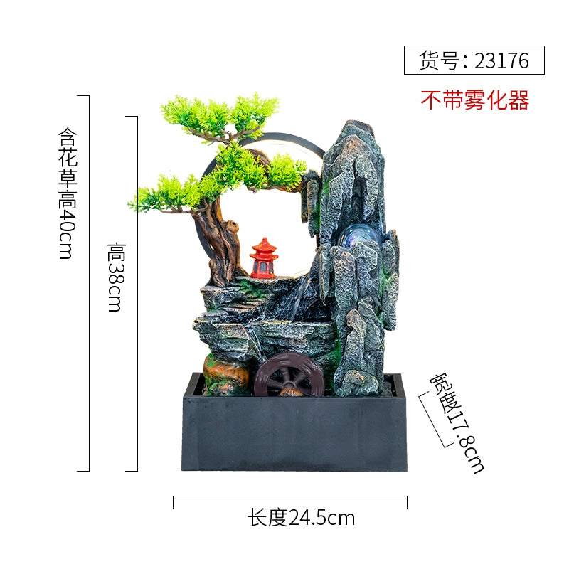 Fonte de decoração para sala de estar feng shui