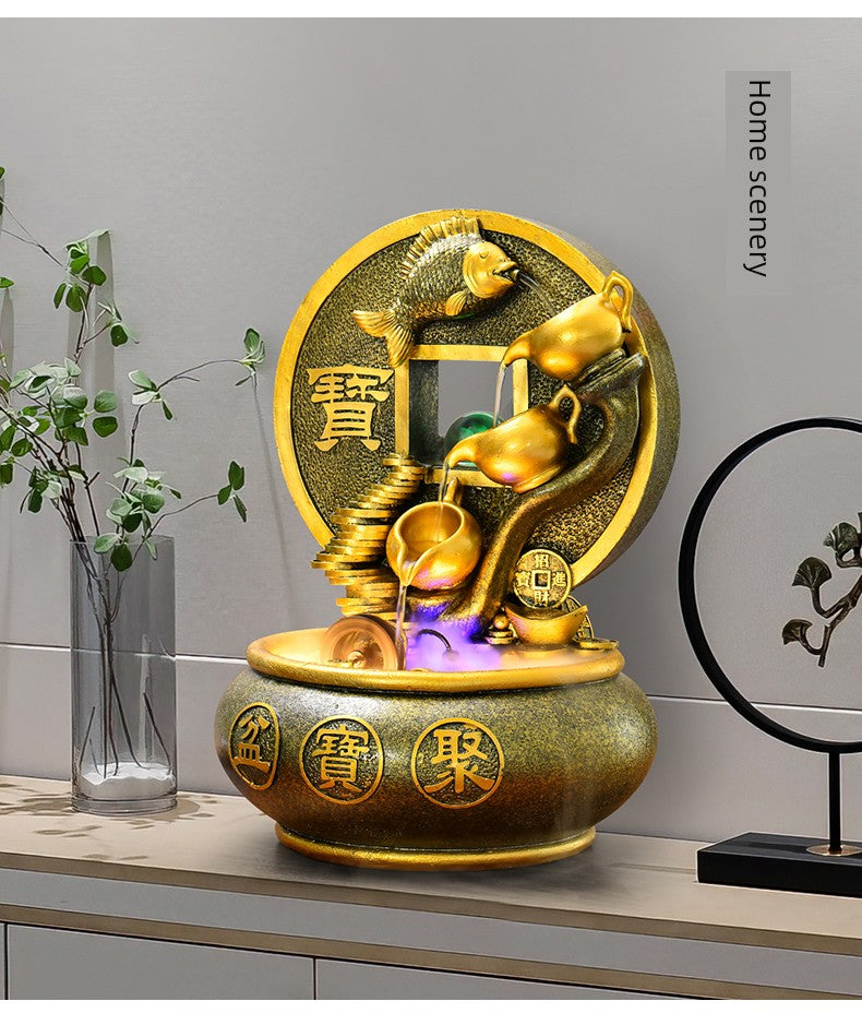 Esfera Fengshui Ornamentos de água corrente Água circulante Decoração de mesa