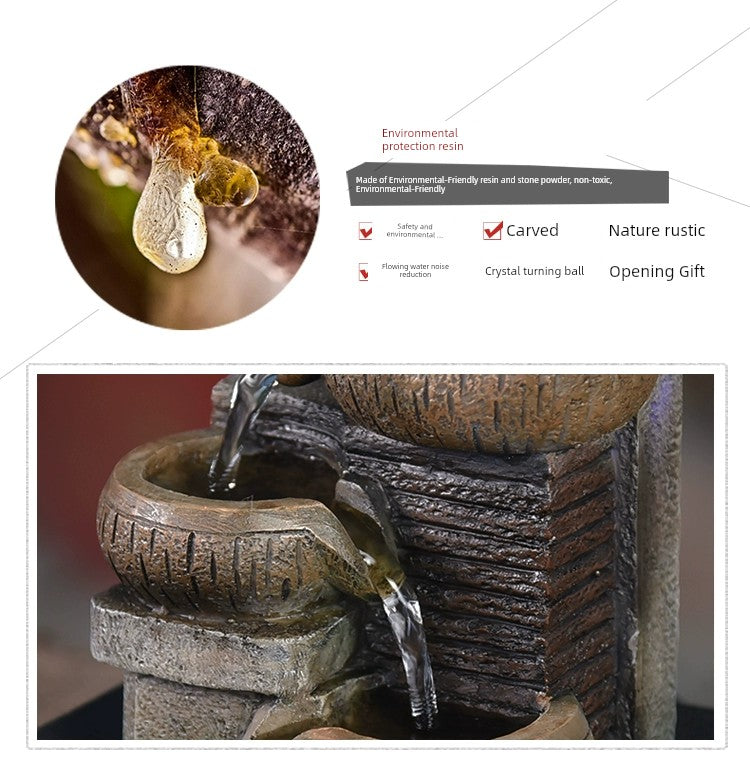 Fonte de decoração para sala de estar feng shui