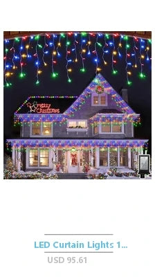 Conjunto de enfeites de natal iluminados ao ar livre com 180 luzes LED 8 funções pop-up grandes decorações de bola