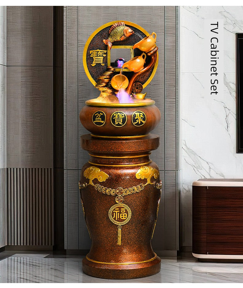 Esfera Fengshui Ornamentos de água corrente Água circulante Decoração de mesa