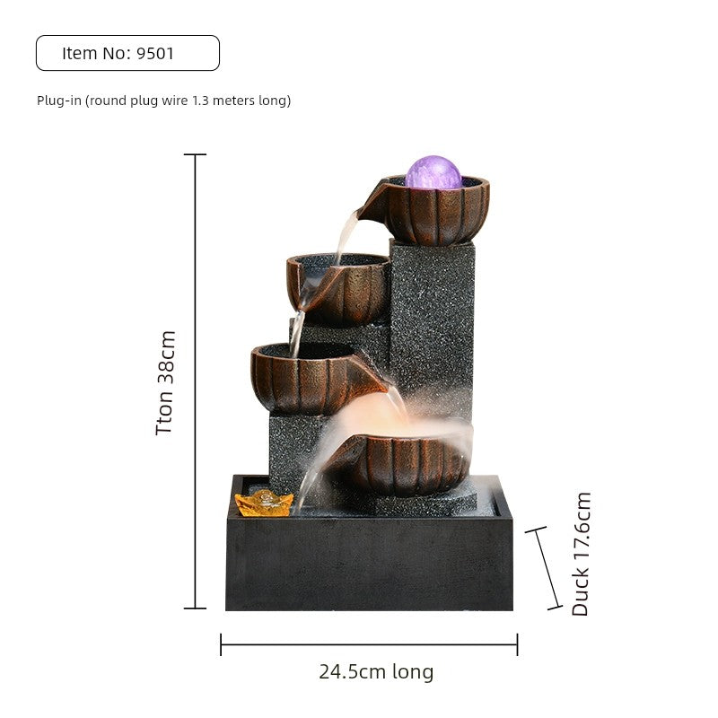 Fonte de decoração para sala de estar feng shui