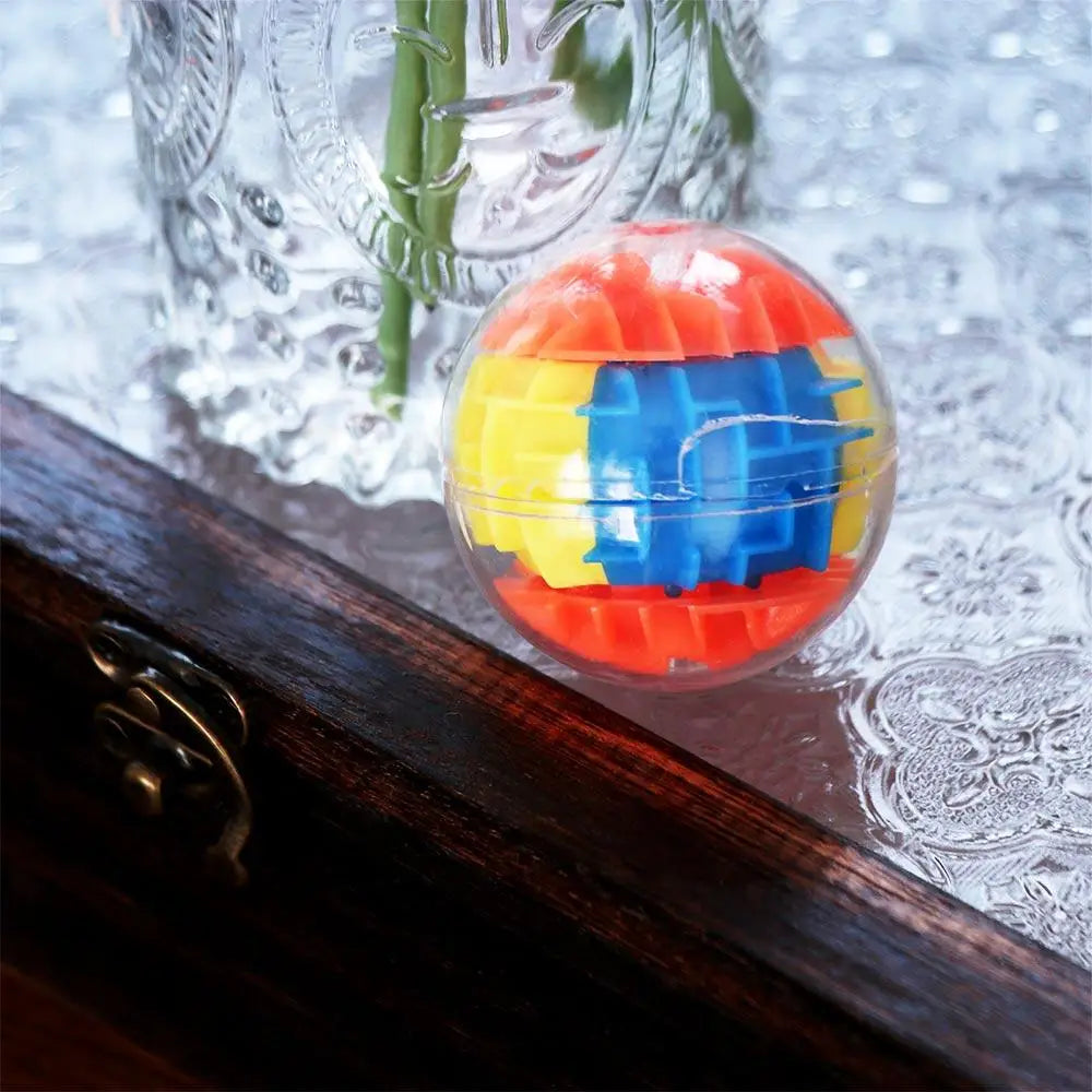 Mini bolas de rolamento brinquedos transparente redondo velocidade cubo labirinto bola de rolamento brinquedos 3d jogo de bola de rolamento