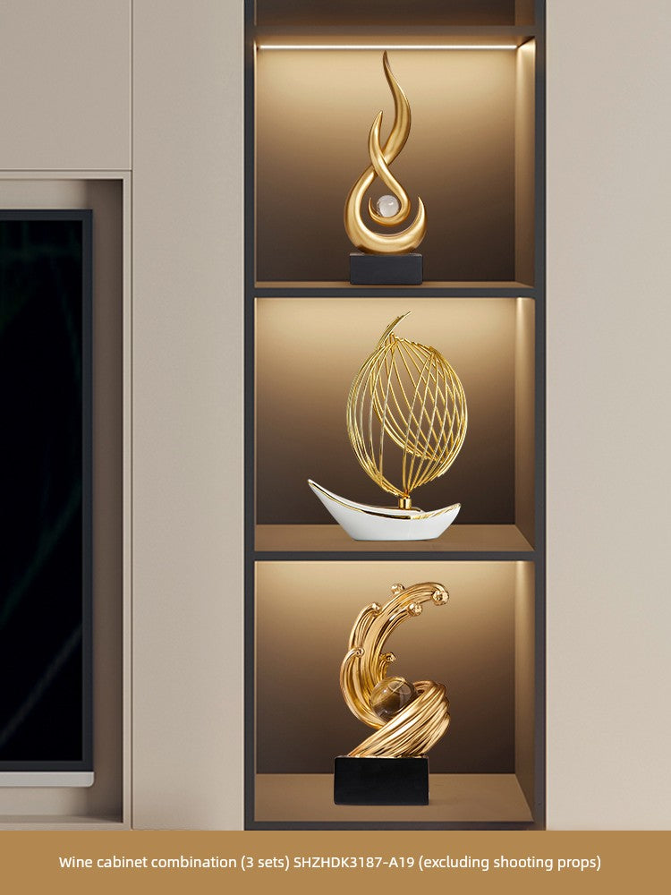 Ornamentos luxuosos acessíveis da decoração do armário