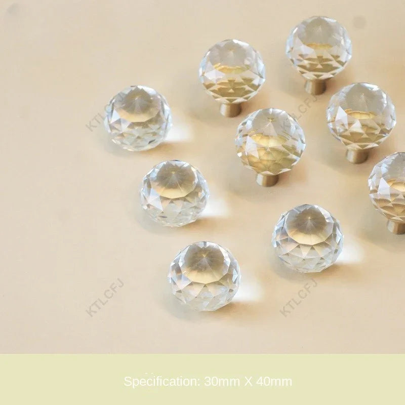 Luz de luxo estilo europeu bola de cristal alça bronze para decoração