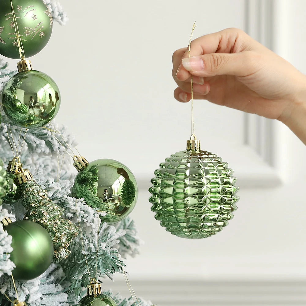 bola de natal ornamentos esferas 53/54 pçs 21cm