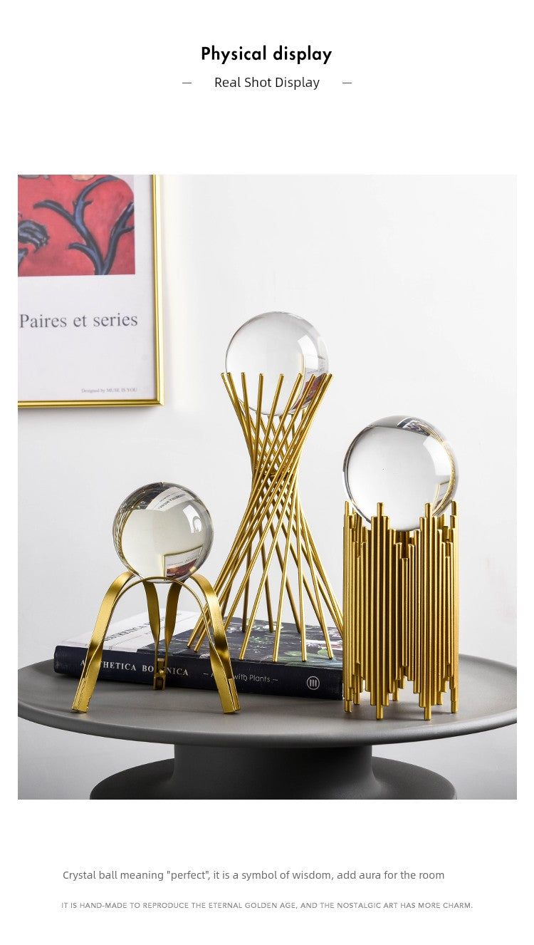Bola de cristal de decoração de armário de vinho de escritório escandinavo de alta qualidade