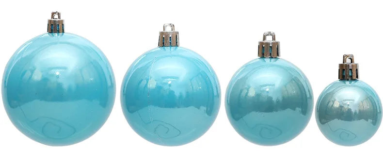 Enfeites de bola de natal 4-8cm 36 peças, luz pérola, árvore de natal, decoração de festa