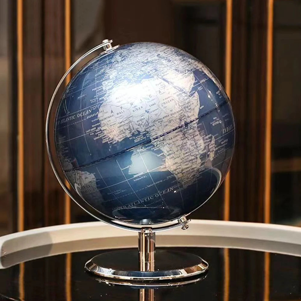 Globo giratório 22x26cm/26x32cm inglês + chinês decoração de escritório em casa estilo europeu luz luxo artesanato