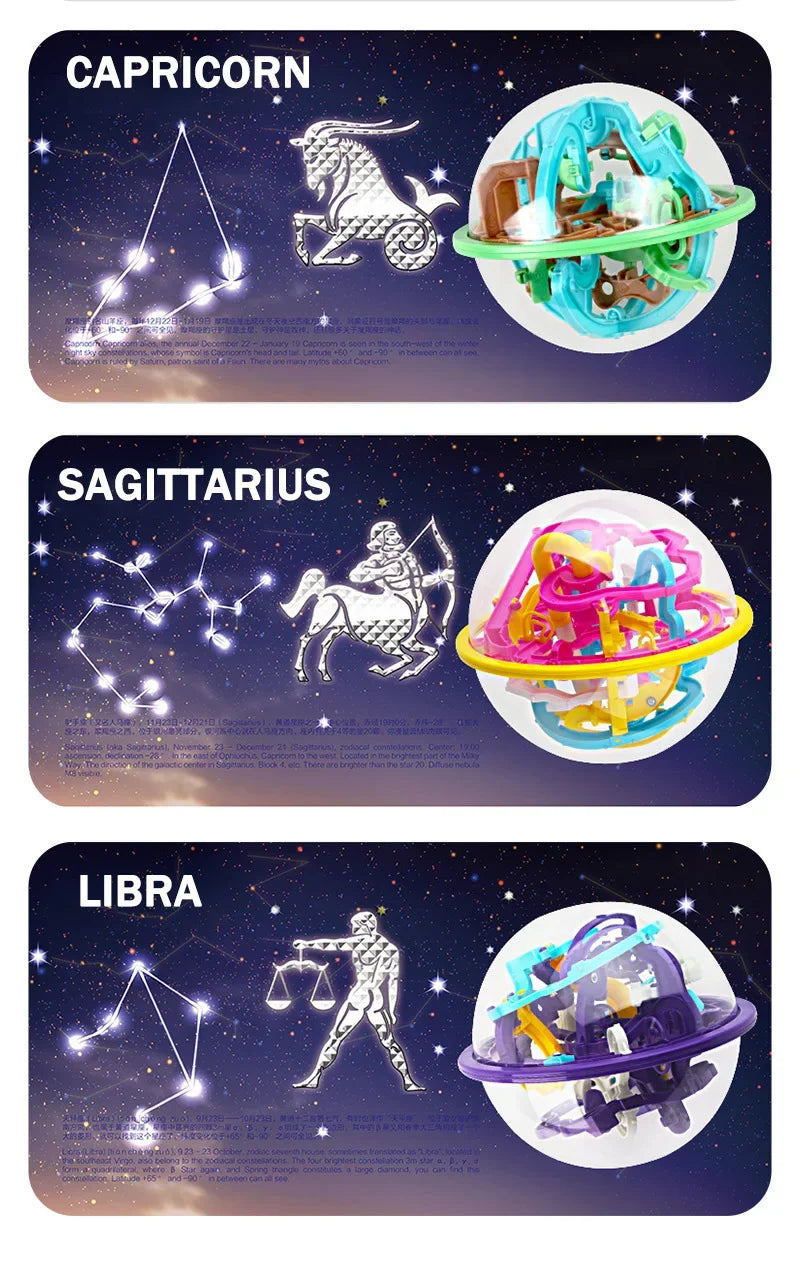 168 3D labirinto mágico intelecto bola esfera globo brinquedos para crianças