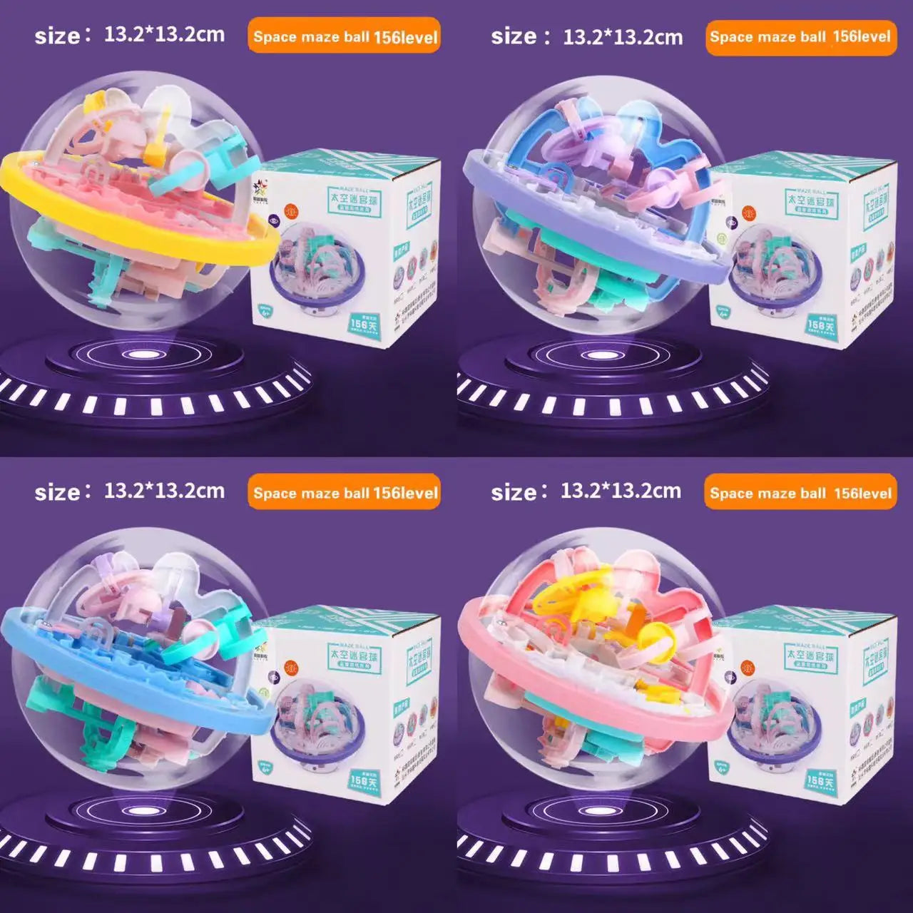 Novo original Esfera magica 3d espaço missão labirinto