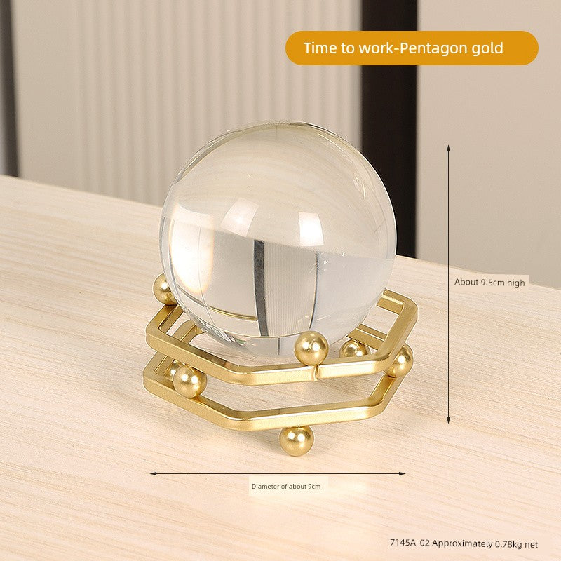Bola de cristal arte decoração acessível luxo high-end armário de vinho