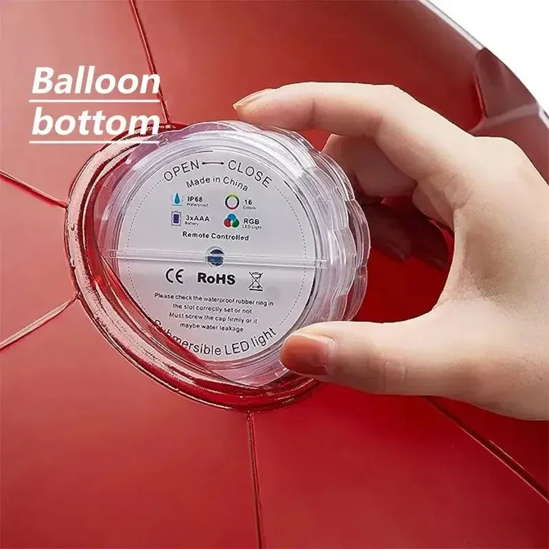 bola de natal inflável decorado feita pvc gigante luminoso led decorações de árvore 60cm