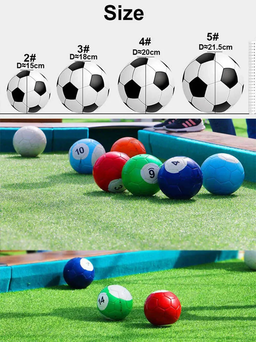 2 #3 #4 #5 #16 Pcs Gaint Snookball Jogo de Bola de Bilhar