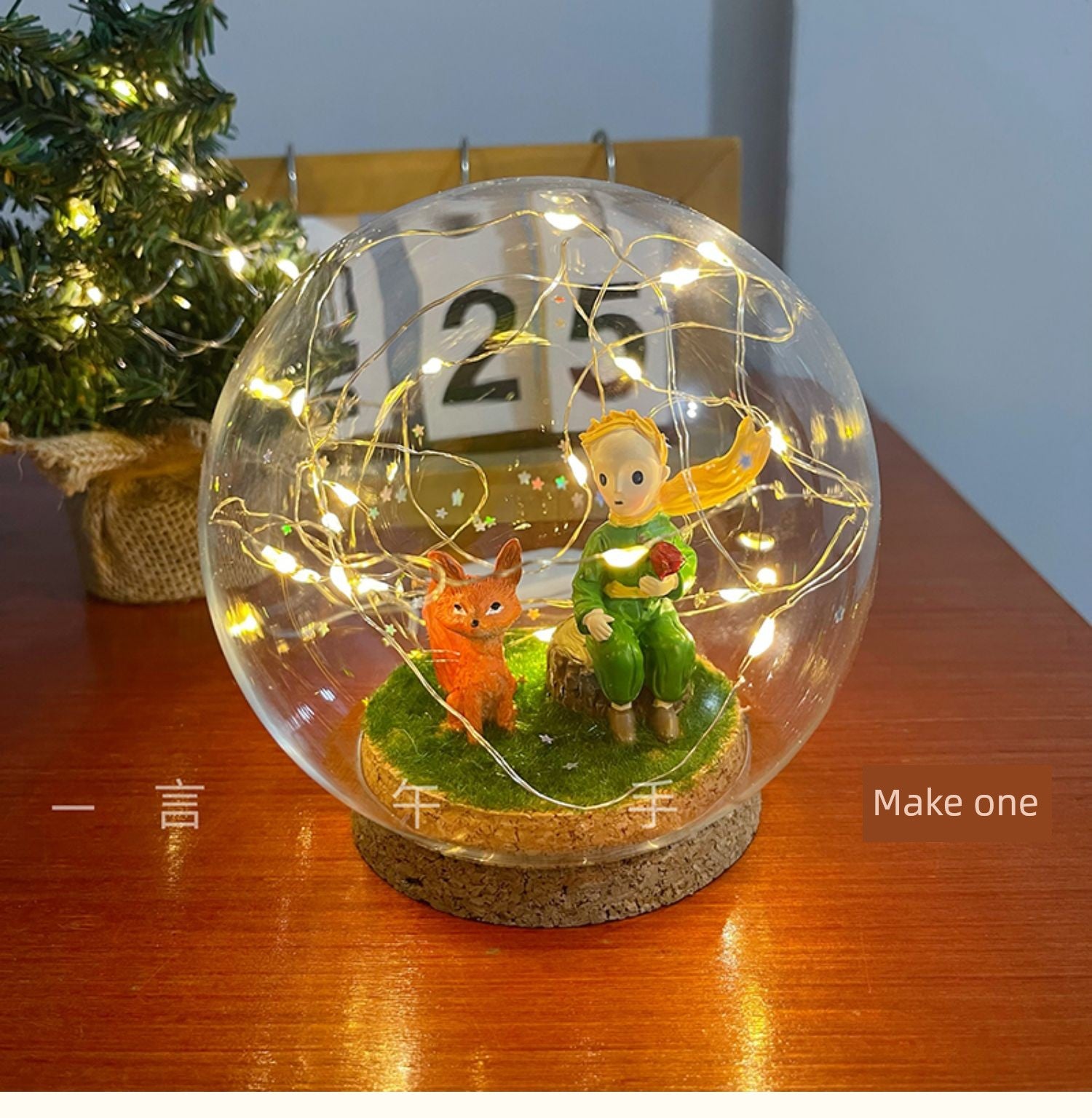 Globo de neve Decoração Desktop Presente de Natal