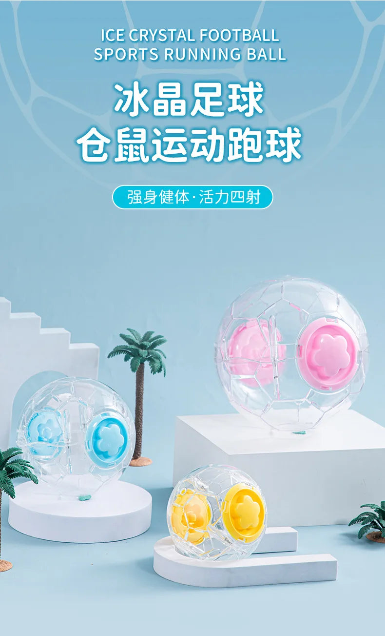 Brinquedo de hamster, bola de corrida, roda de rolamento, pequenos produtos para animais de estimação