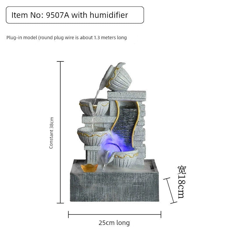 Fonte de decoração para sala de estar feng shui