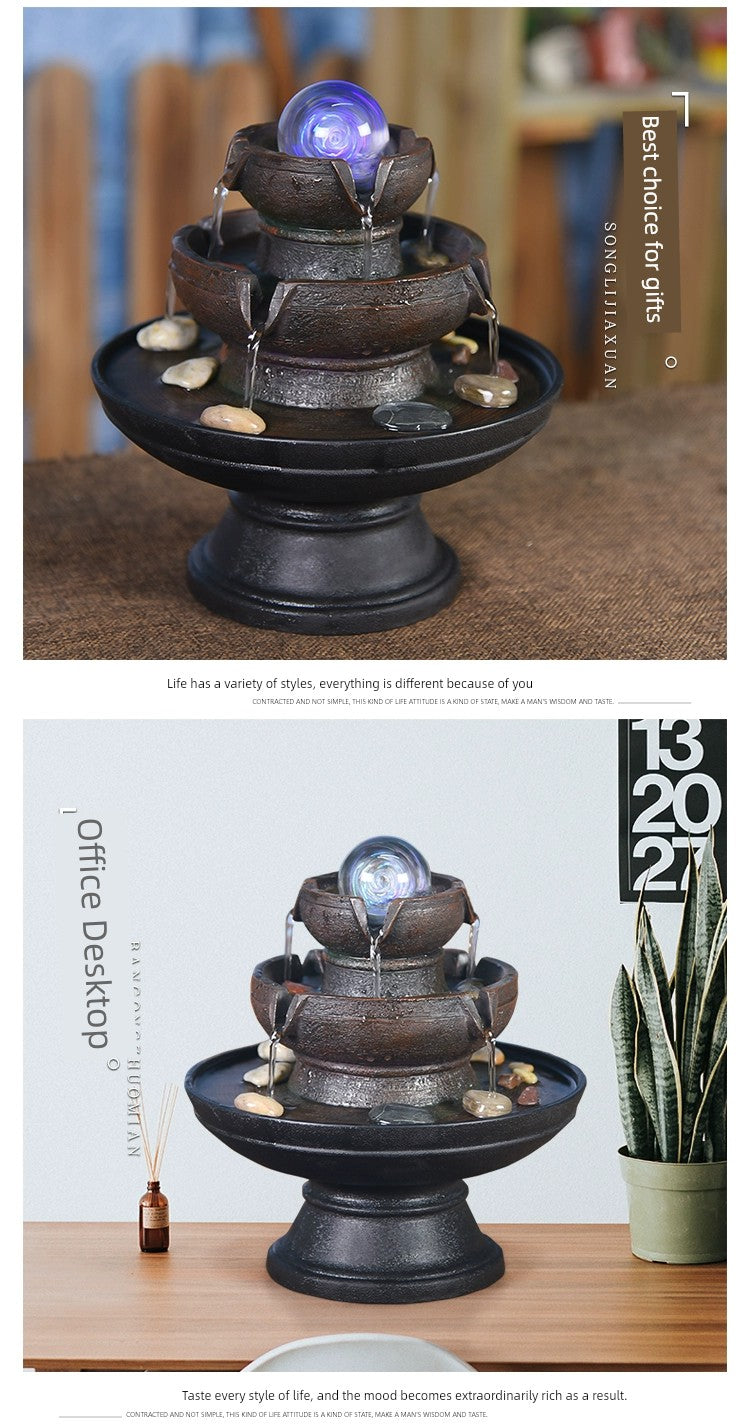 Fonte de decoração para sala de estar feng shui
