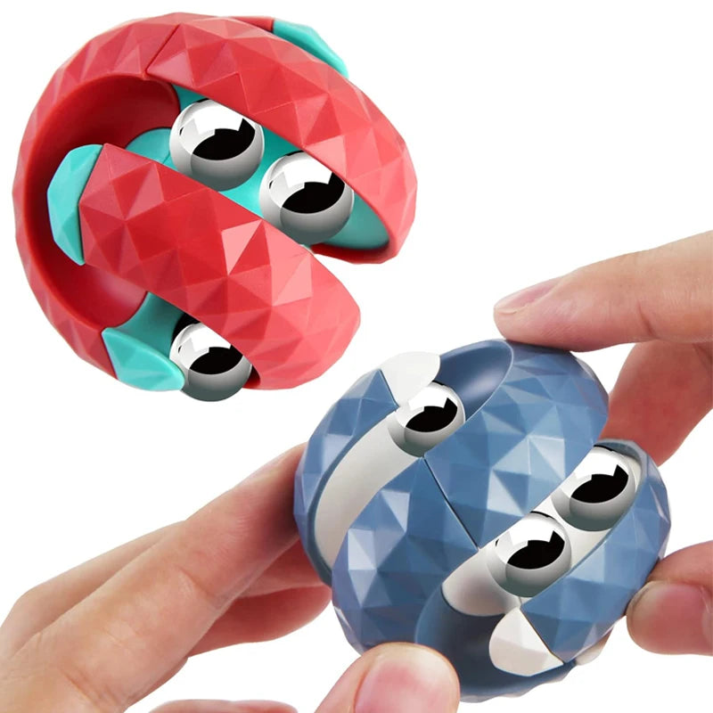 Bola de órbita de descompressão fidget anti estresse brinquedo sensorial pista pinball dedo girador infinito cubo