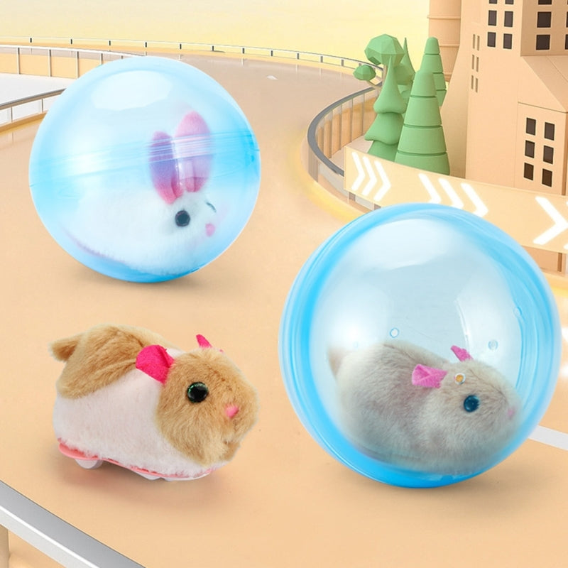 Bolas de hamster brinquedo elétrico de pelúcia hamster
